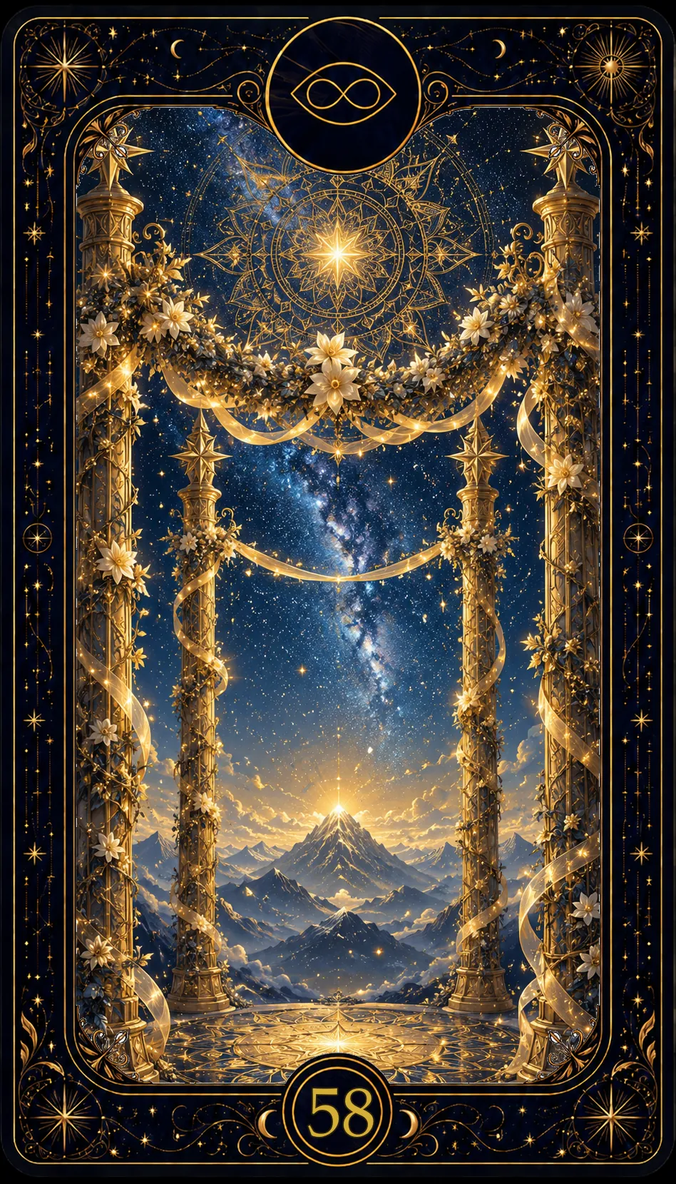 Čtyřka hůlek (Four of Wands)