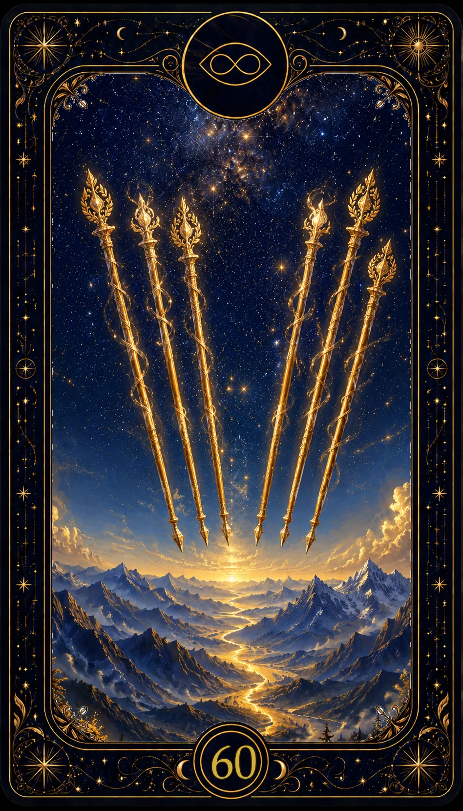 Sechs der Stäbe (Six of Wands)