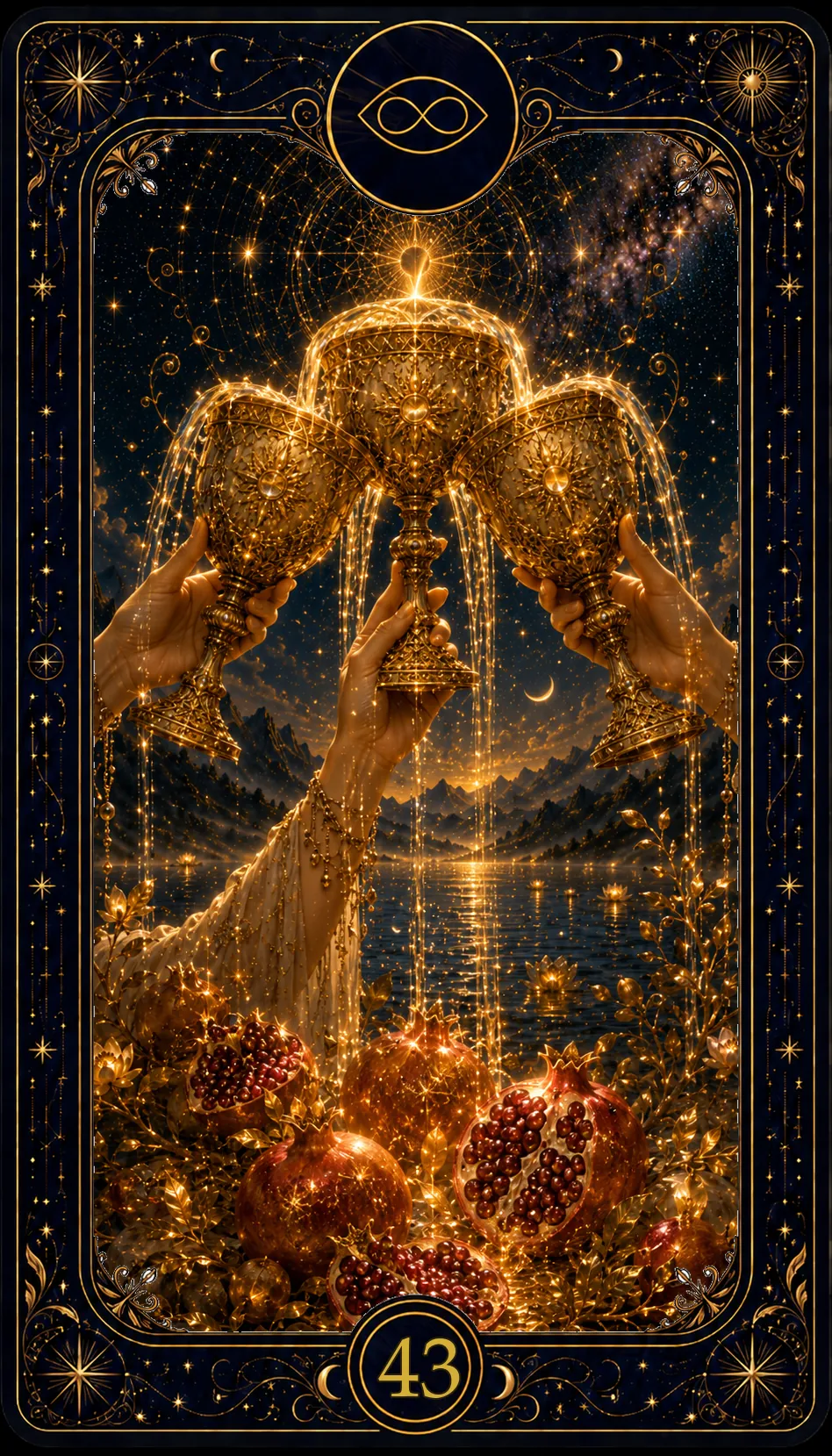 Drei der Kelche (Three of Cups)