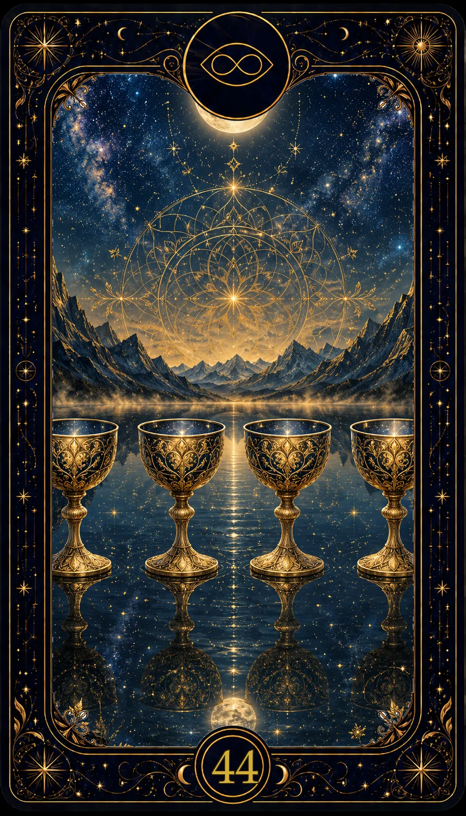Čtyřka pohárů (Four of Cups)