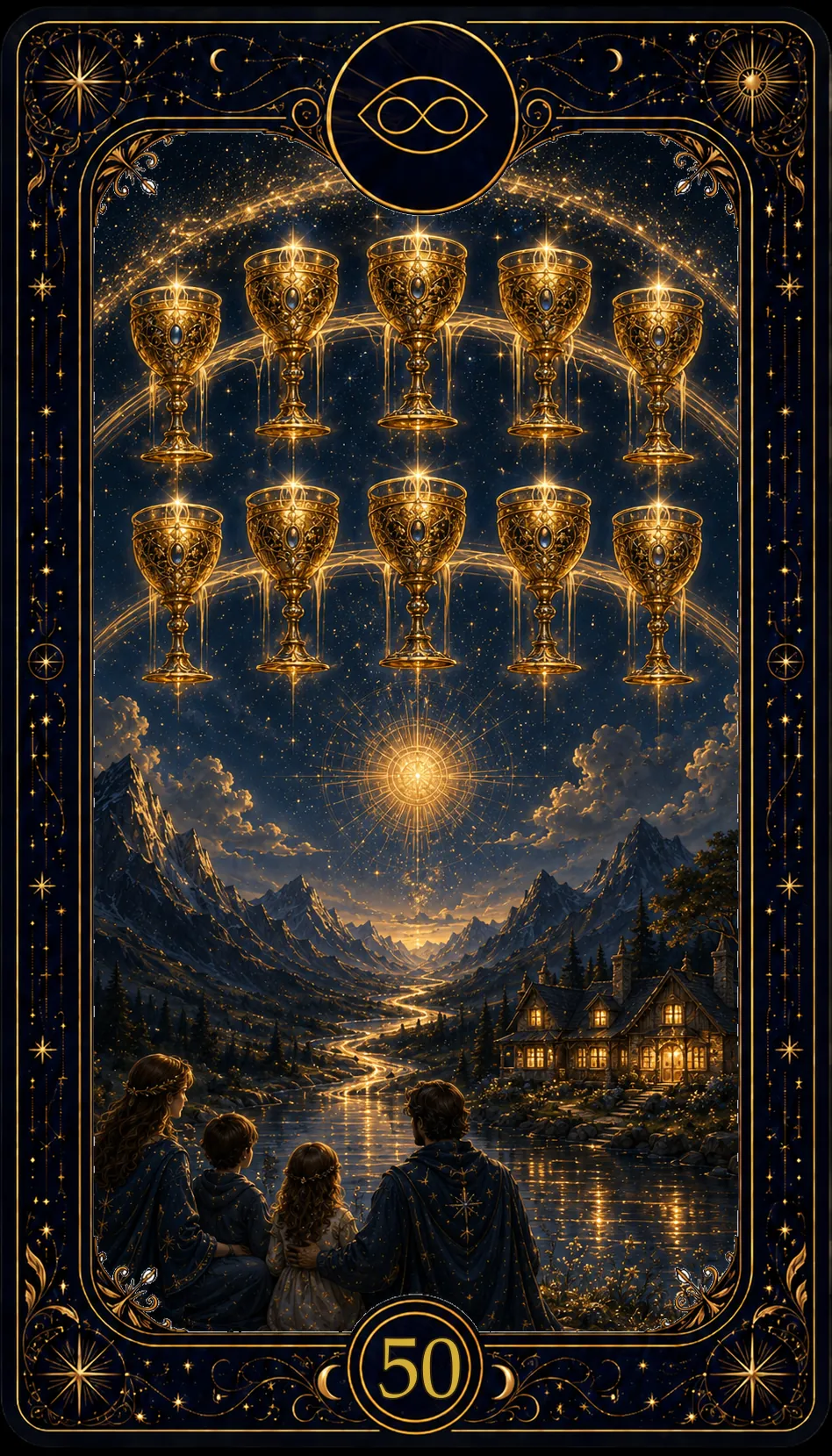 Diez de Copas (Ten of Cups)