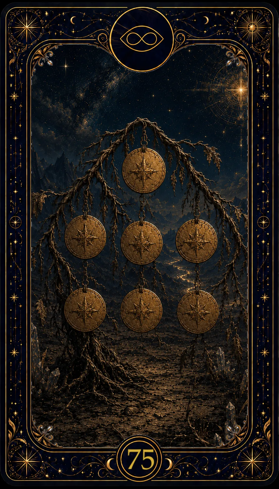 Sieben der Münzen (Seven of Pentacles)