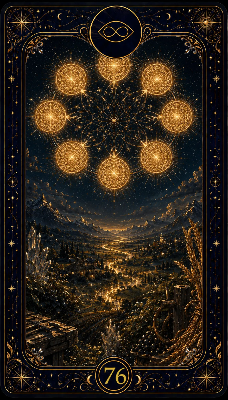 Acht der Münzen (Eight of Pentacles)