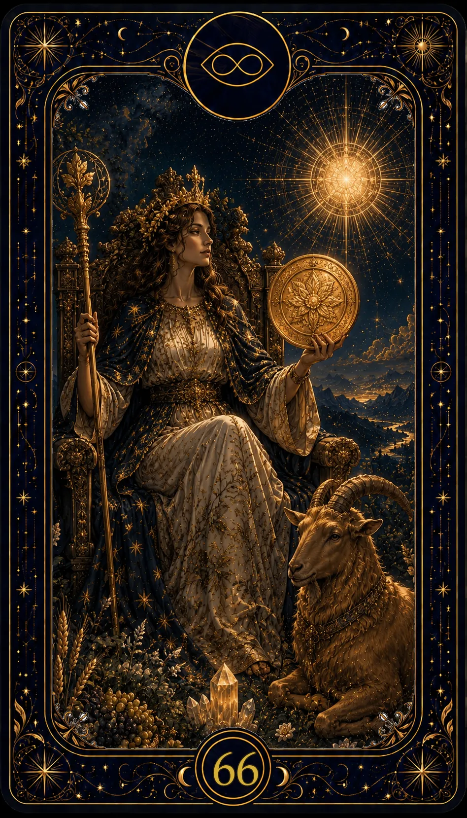 Reina de Oros (Queen of Pentacles)